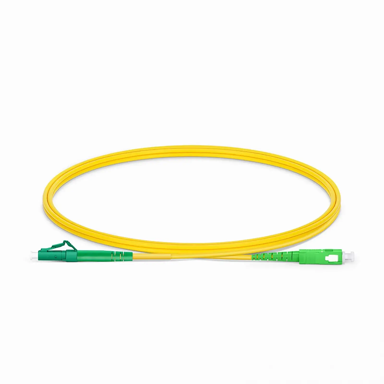 Fiber Patch Cord LC APC to SC APC SX Yellow