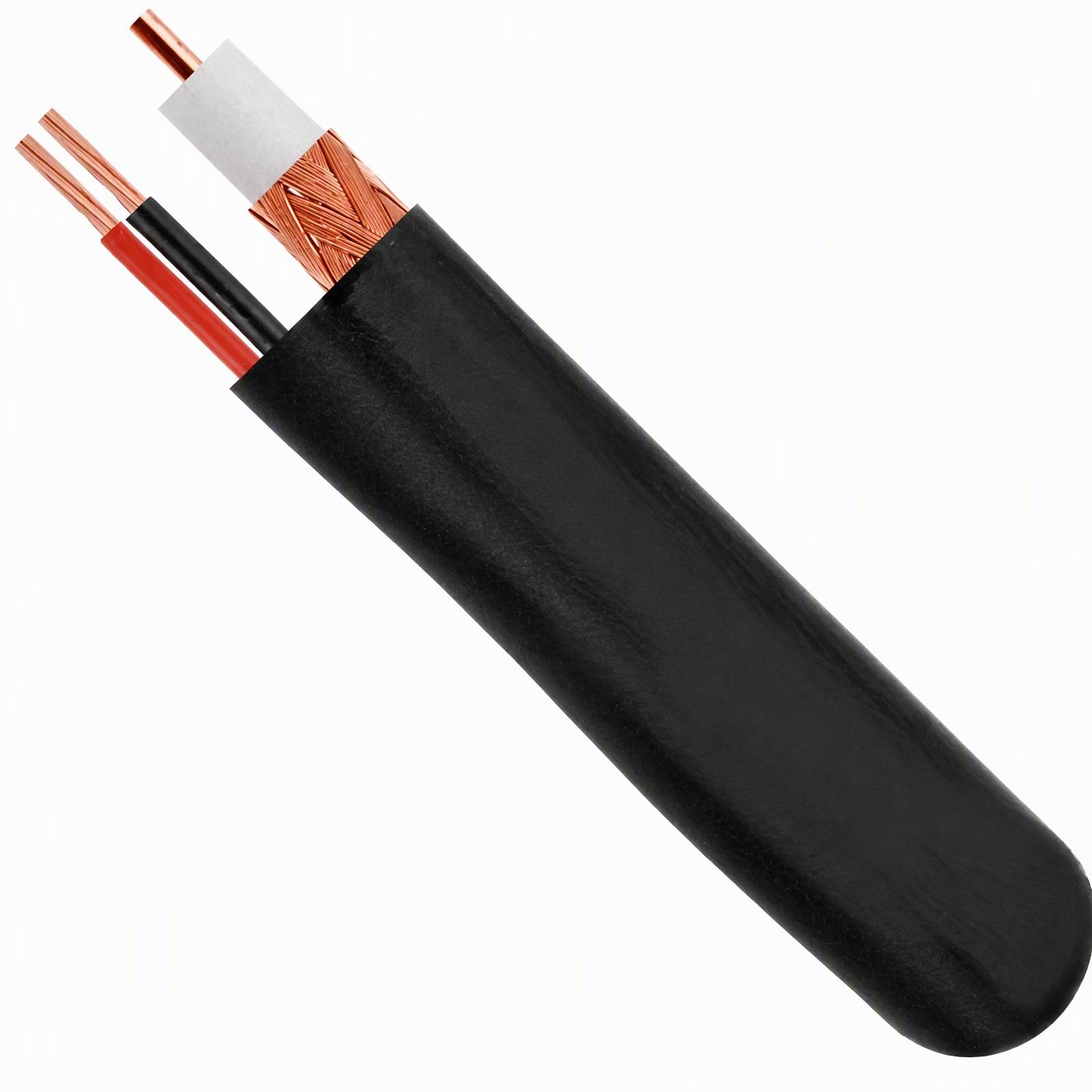 RG59 Siamese Coaxial Cable – 1000ft, Bare Copper, 18/2 Power, CCTV Grade