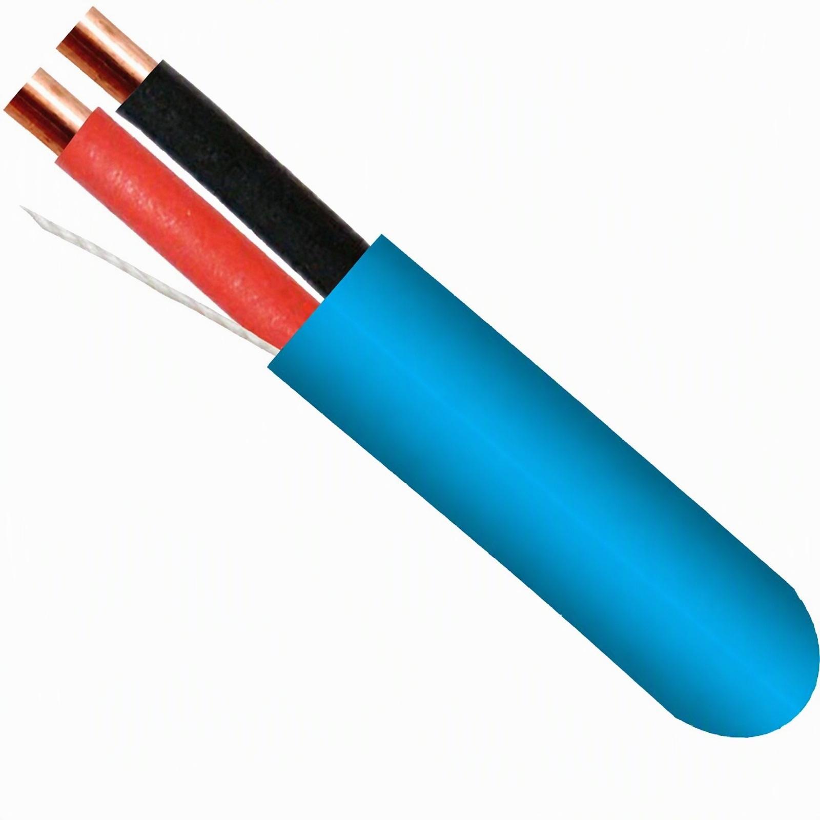 14/2 Plenum-Rated Cable – CMP CL3P, Stranded Bare Copper, Unshielded, 1000ft White Pull Box