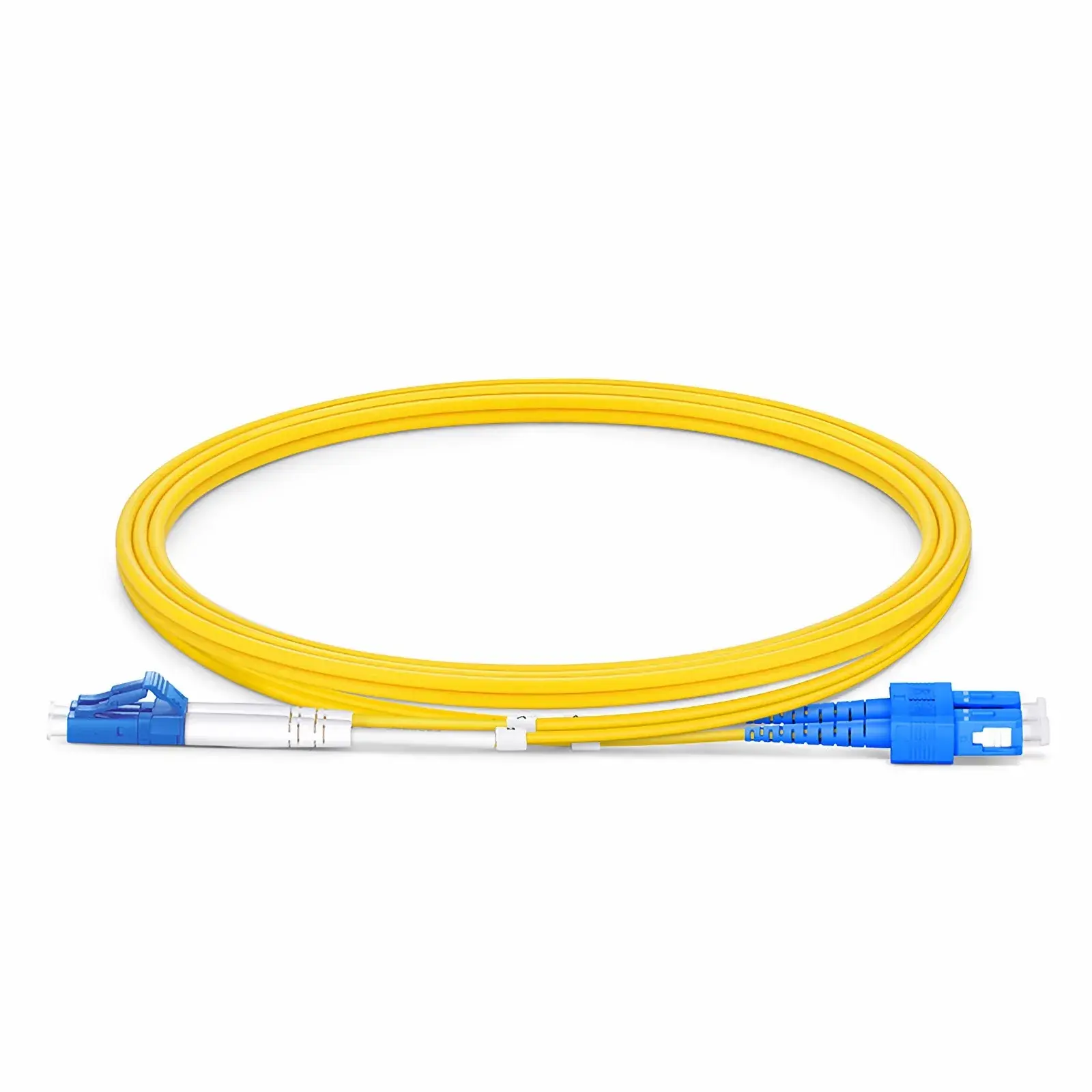 Fiber Patch Cord LC UPC to SC UPC DX Yellow