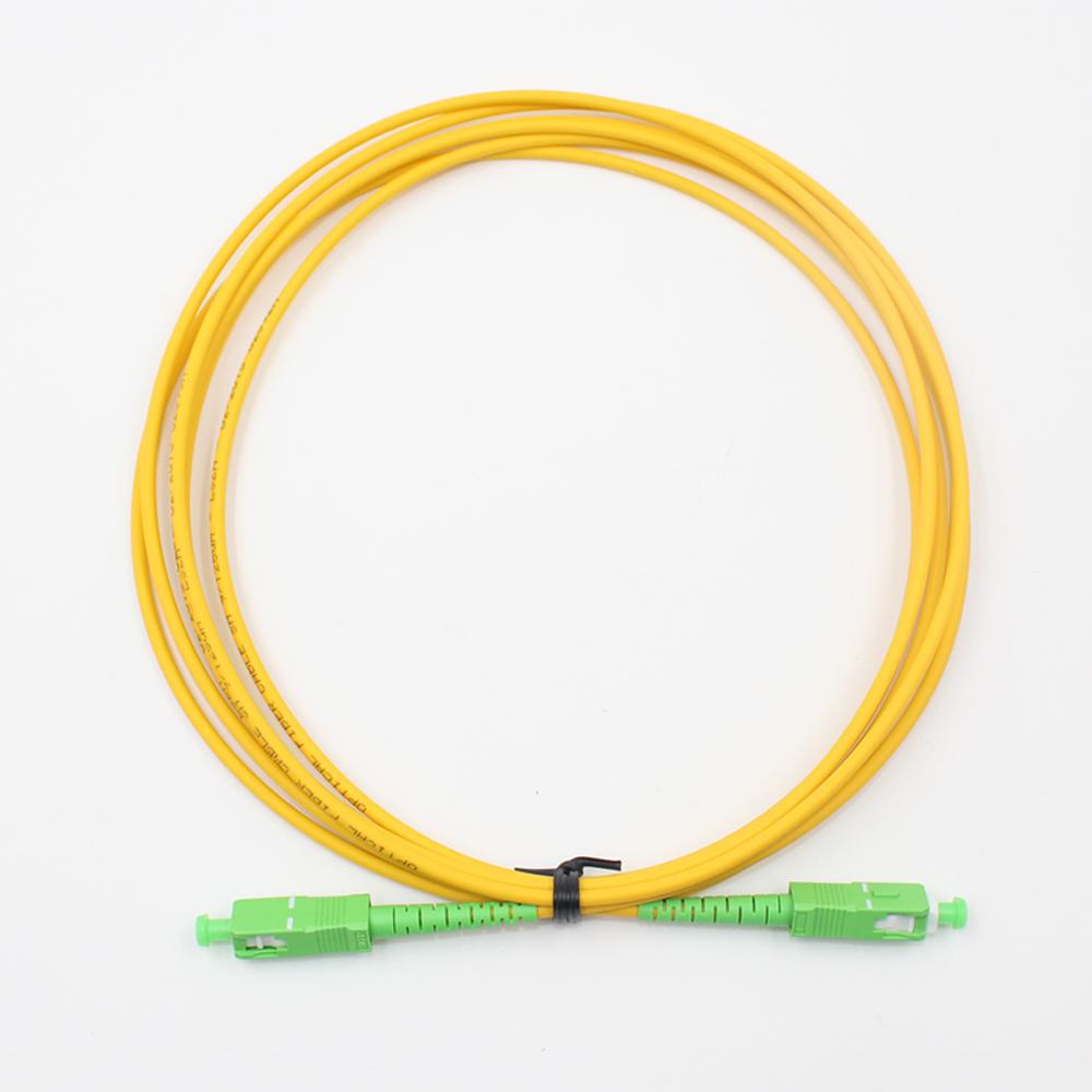 Fiber Patch Cord SC APC to SC APC SX Yellow