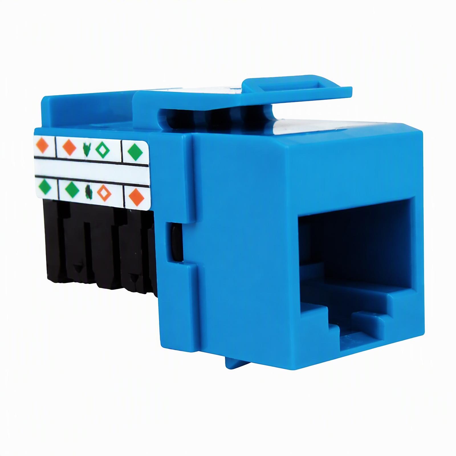 Cat6A Keystone Jack – RJ45, UTP, Toolless or Punch Down, High-Speed Ethernet