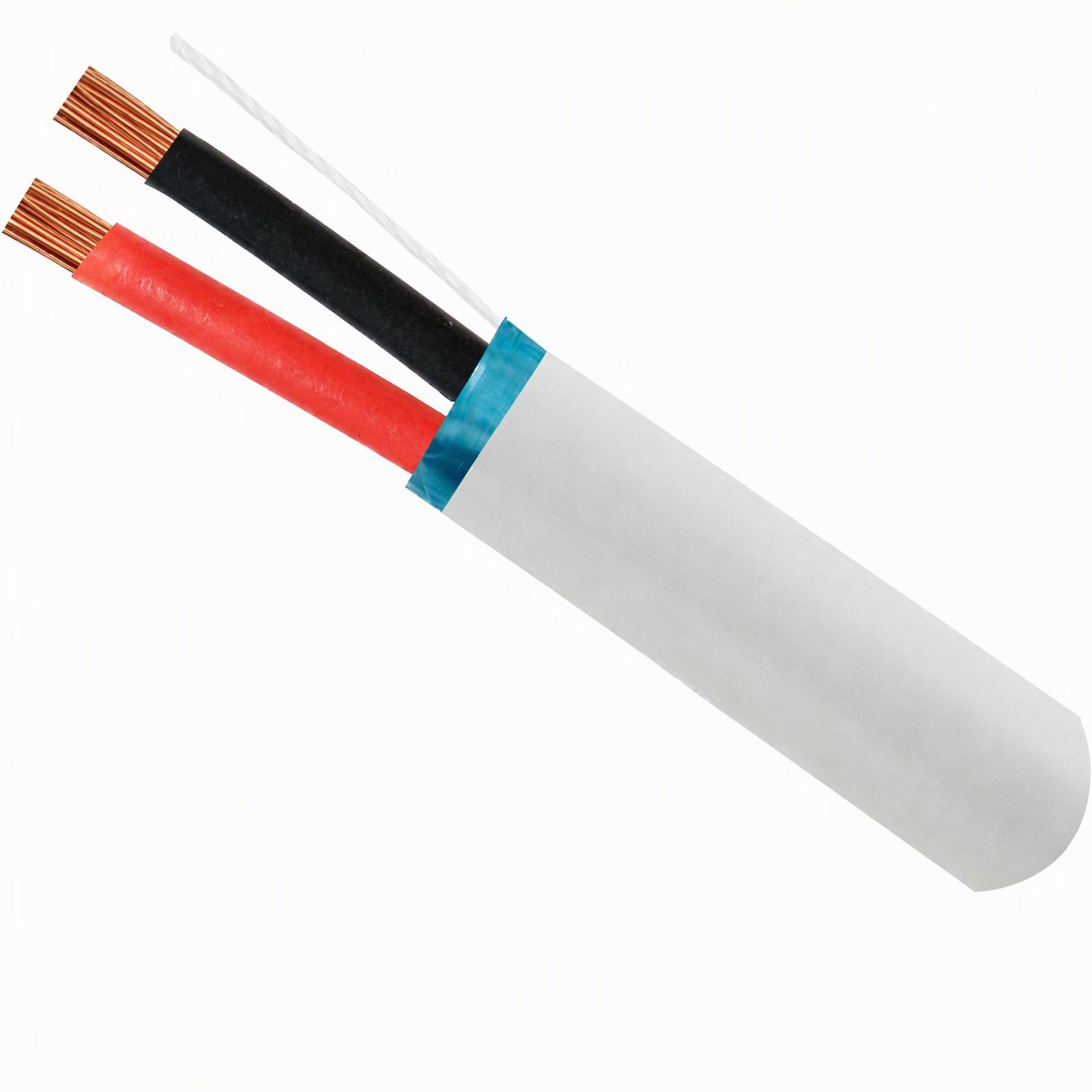 18/2 Shielded Plenum Cable – 500ft, CL3P CMP Rated, Stranded Bare Copper, White Pull Box