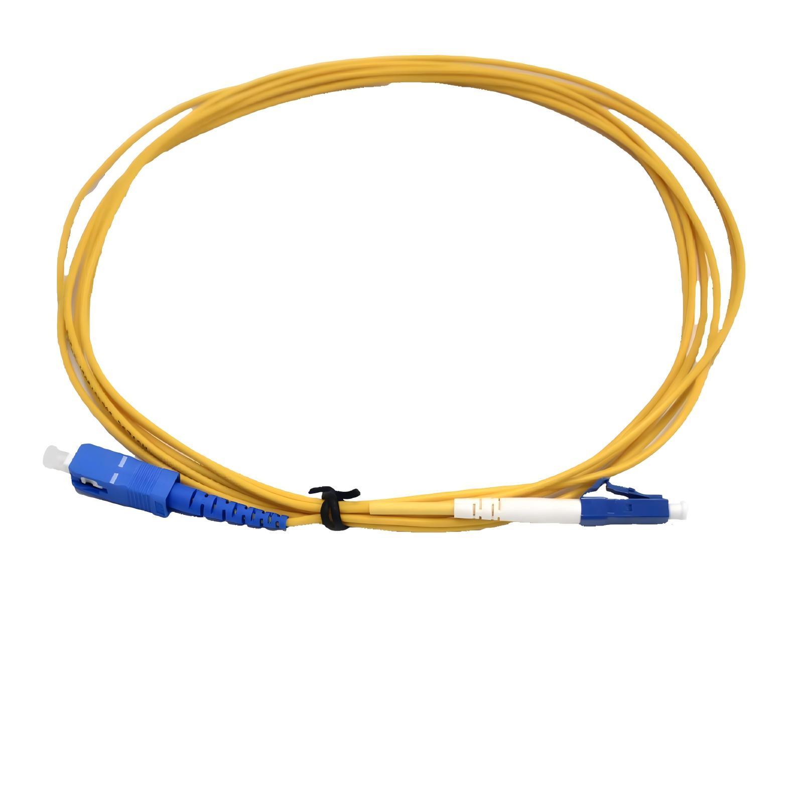 Fiber Patch Cord LC UPC to SC UPC SX Yellow