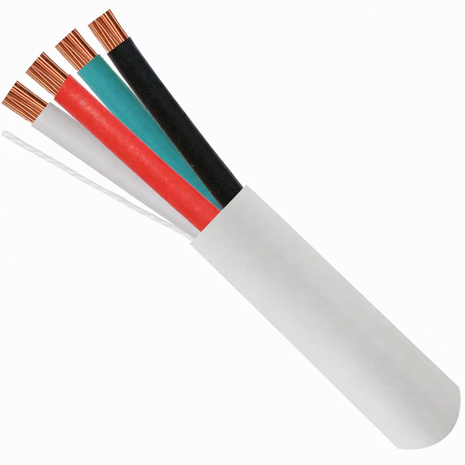 16/4 Plenum-Rated Cable – CL3P, Stranded Bare Copper, Unshielded, 1000ft White Pull Box