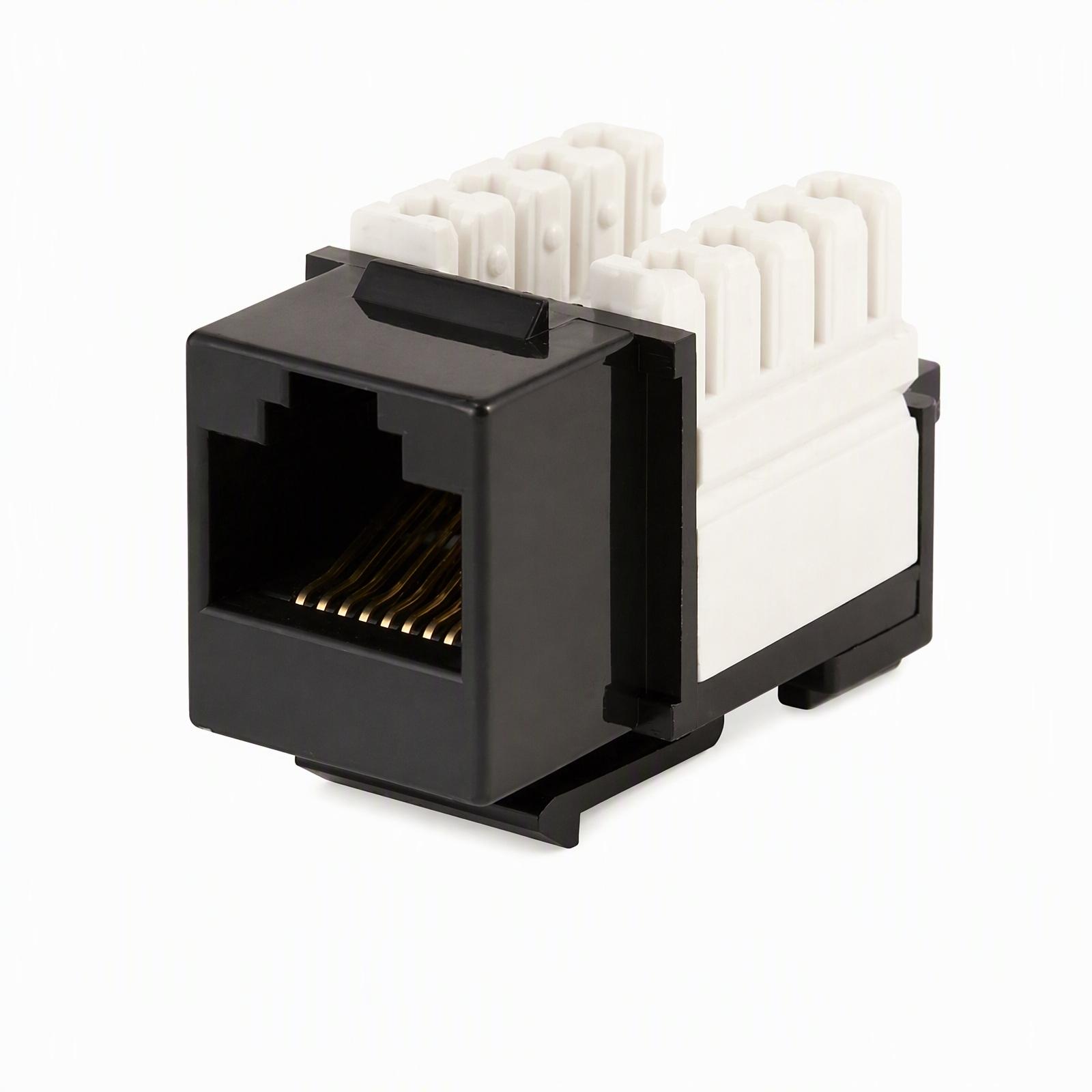 Cat6 Keystone Jack – RJ45, 90° UTP, 110 Punch Down, Network Connector