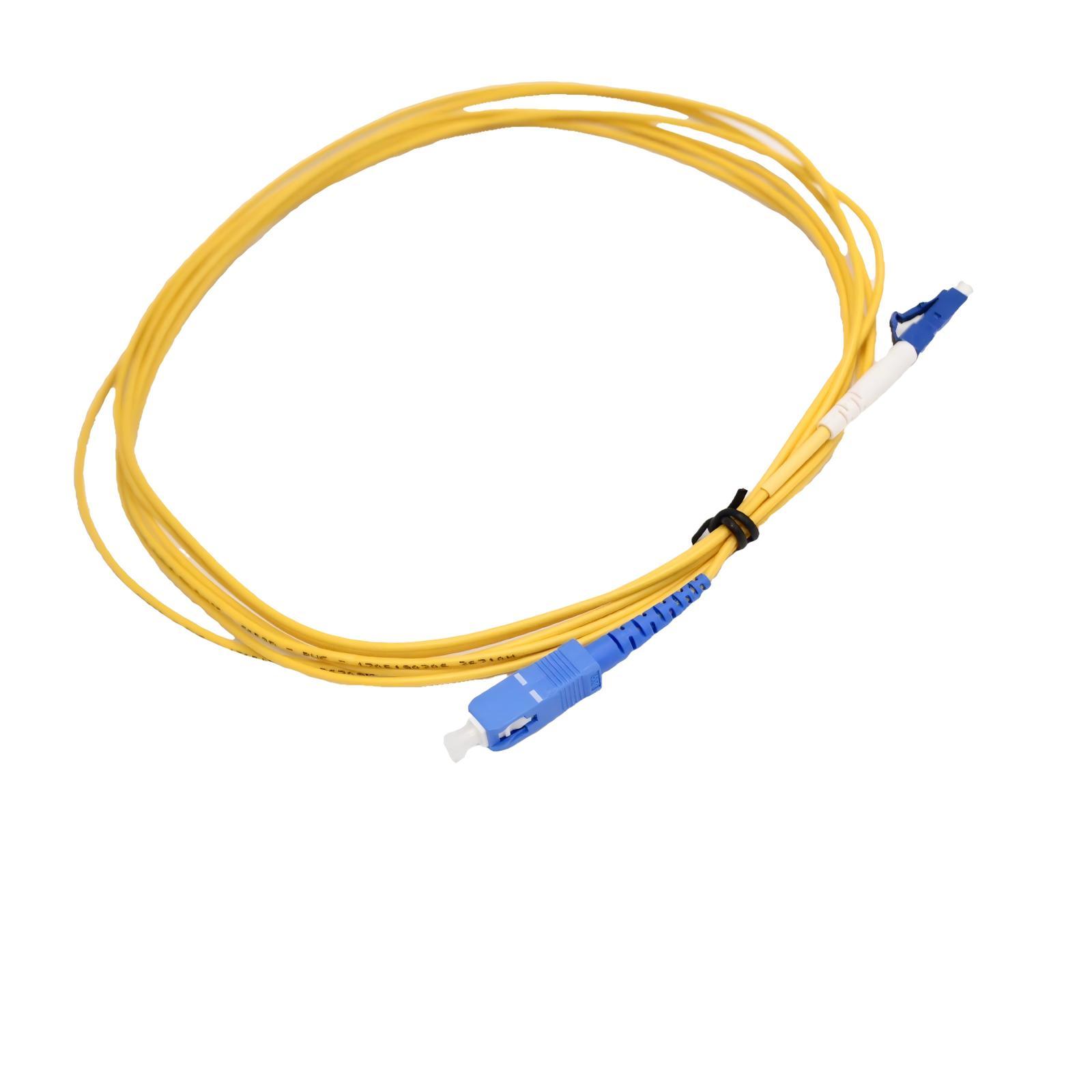 Fiber Patch Cord LC UPC to LC UPC SX Yellow