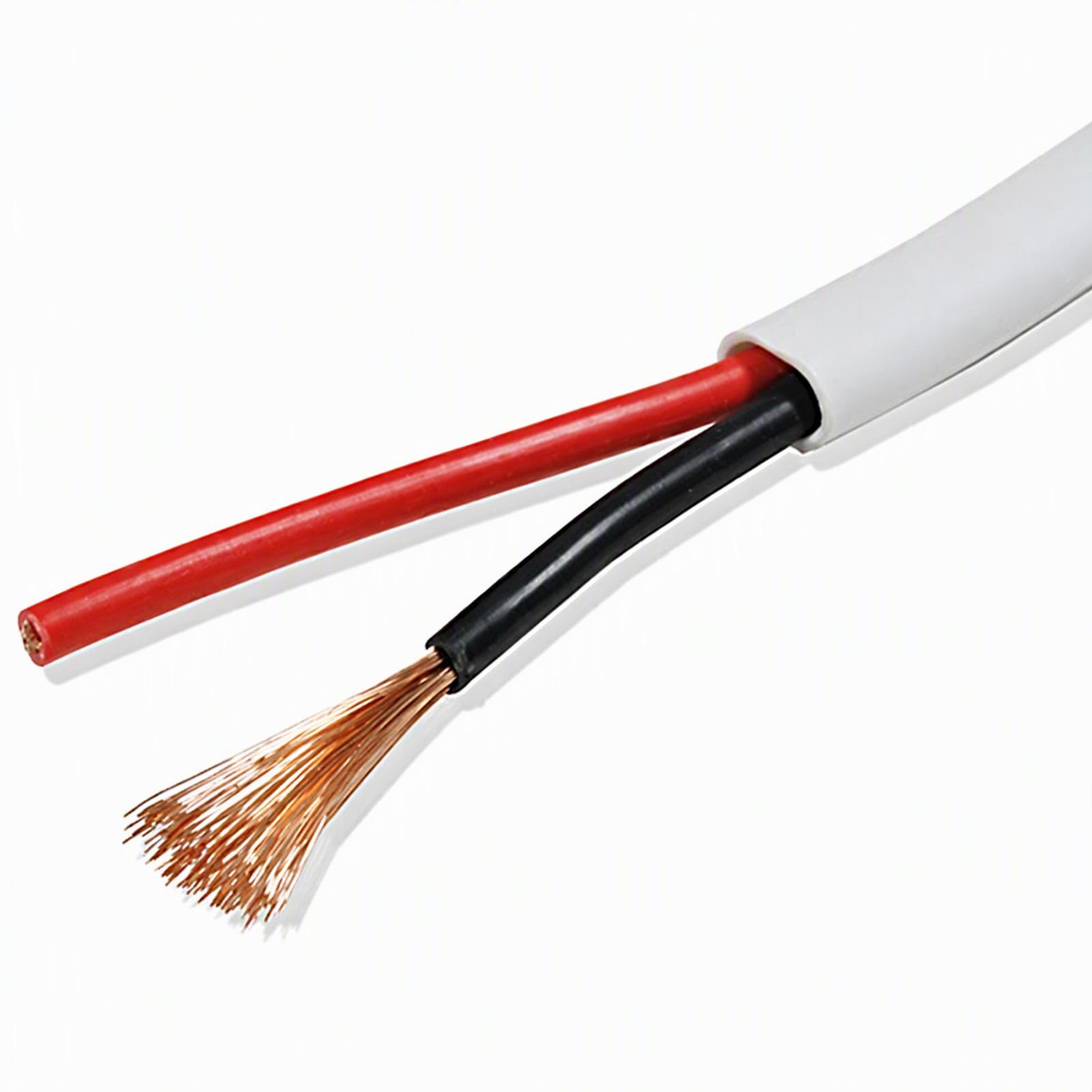 16/2 Plenum Speaker Cable – 1000ft, Unshielded, Bare Copper, White Pull Box
