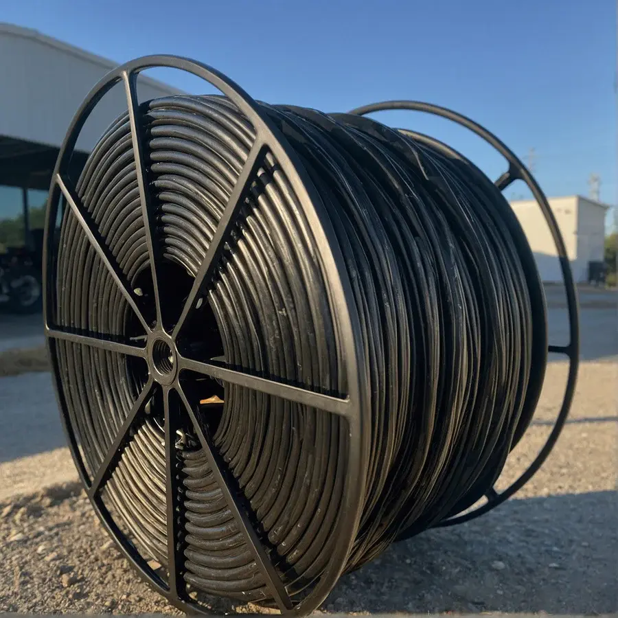 IPS SDR 11 HDPE Conduit | Black with Red Stripe | Ribbed Interior