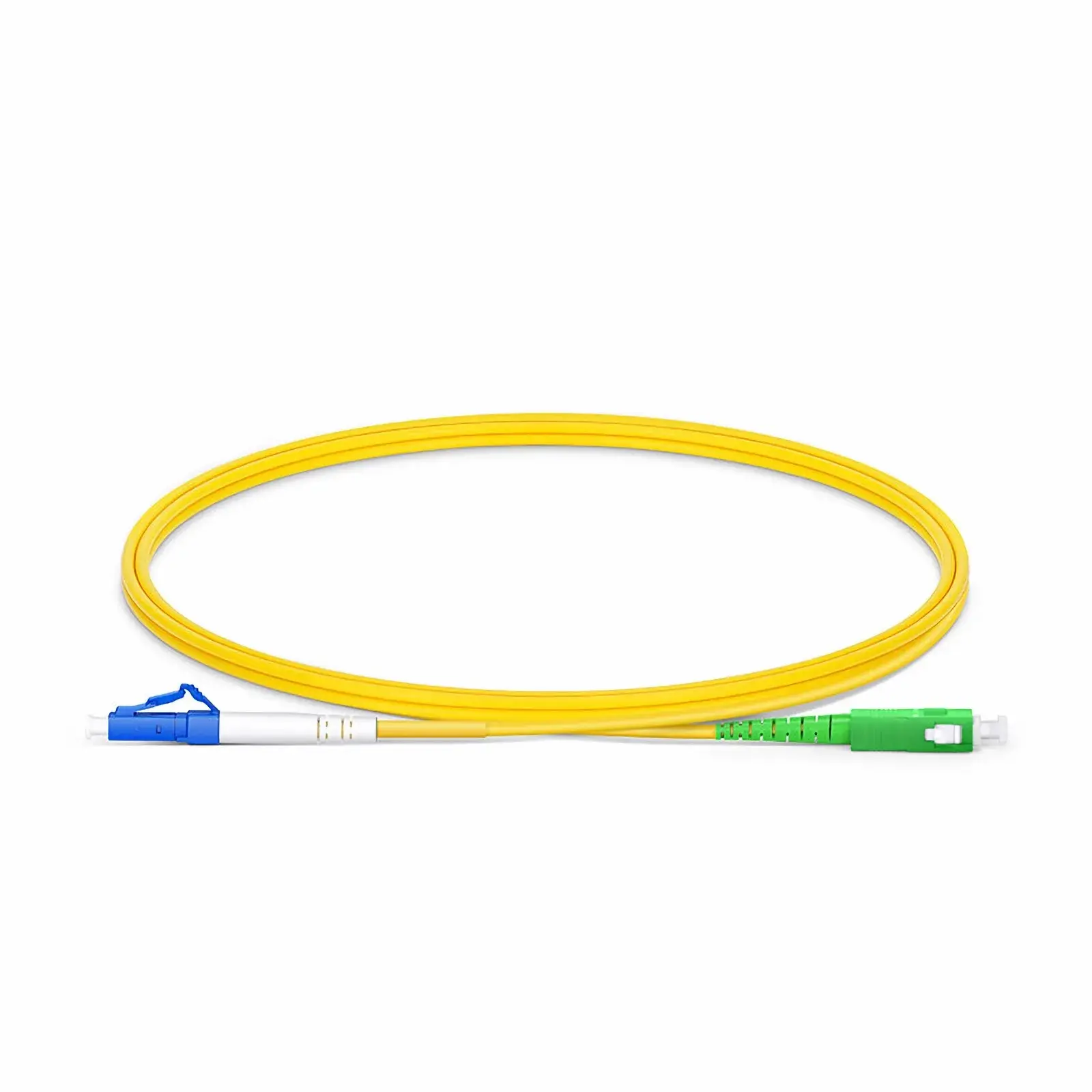 Fiber Patch Cord LC UPC to SC APC SX Yellow