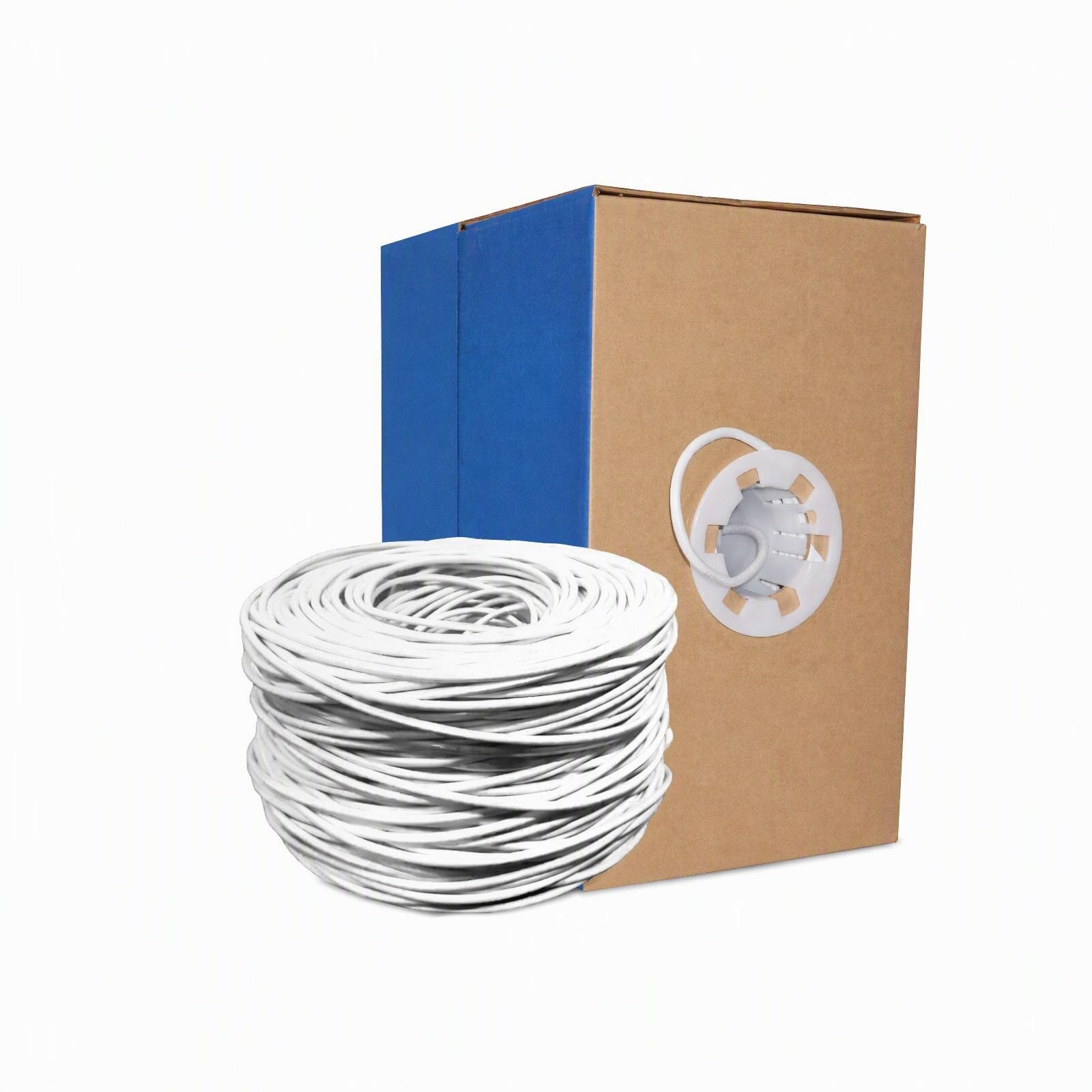Cat6 Plenum Bare Copper Network Cable White